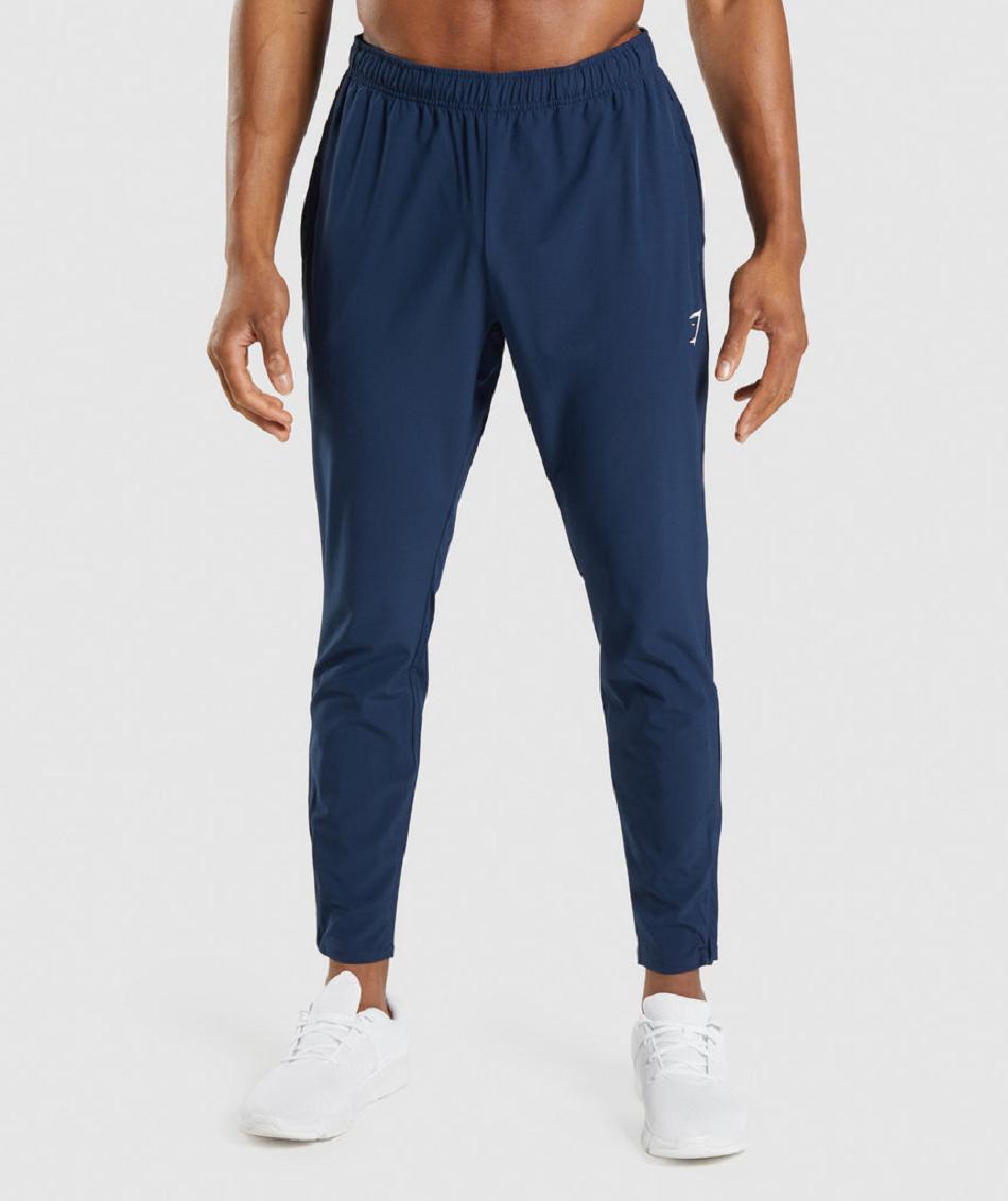 Spodnie Do Biegania Męskie Gymshark Arrival Woven Granatowe | PL 3324EBC